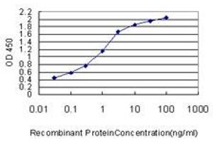 Detection limit for recombinant GST tagged MPG is approximately 0.