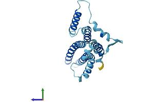 AlphaFold protein structure predicition of Mouse Recombinant Mtatp6 Protein, UniprotID P00848