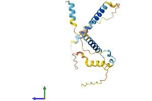 AlphaFold protein structure predicition of Human Recombinant SERTAD3 Protein, UniprotID Q9UJW9