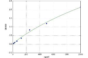 A typical standard curve