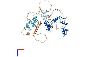 AlphaFold protein structure predicition of Human Recombinant ZSCAN30 Protein, UniprotID Q86W11