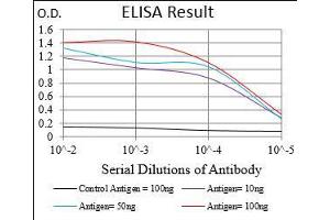 Black line: Control Antigen (100 ng), Purple line: Antigen(10 ng), Blue line: Antigen (50 ng), Red line: Antigen (100 ng),