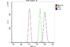 Flow Cytometry analysis of U20S cells using anti-IL7R alpha antibody (ABIN4886632).