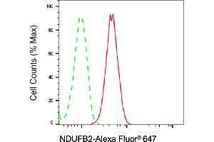 Flow cytometric analysis of NDUFB2 expression in C2C12 cells using NDUFB2 antibody (ABIN7799550), 1:2,000).