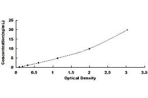 Typical standard curve (GBA Kit ELISA)