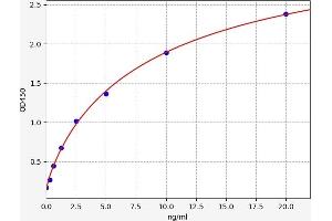 Typical standard curve (TLR6 Kit ELISA)