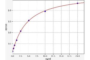 Typical standard curve (Fibrillin 3 Kit ELISA)