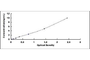 Typical standard curve