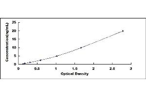 Typical standard curve (Myogenin Kit ELISA)