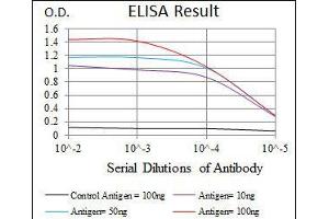 Black line: Control Antigen (100 ng), Purple line: Antigen(10 ng), Blue line: Antigen (50 ng), Red line: Antigen (100 ng),