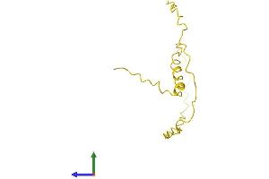 AlphaFold protein structure predicition of Human Recombinant PTMA Protein, UniprotID P06454
