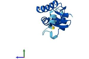 AlphaFold protein structure predicition of Mouse Recombinant Sh3bgrl Protein, UniprotID Q9JJU8