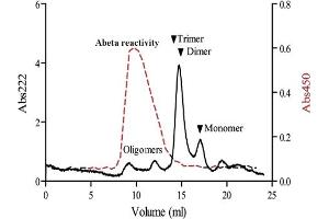 Abeta oligomer-specific antibody was adsorbed to Nunc-Immuno MaxiSorp plates (Nunc, Roskilde, Denmark) at 2 ug/ml in PBS.