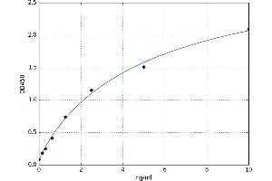 A typical standard curve (IAP Kit ELISA)