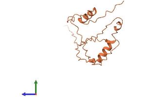 AlphaFold protein structure predicition of Human Recombinant NTM-AS1 Protein, UniprotID Q6ZSK4