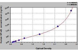 Typical Standard Curve (NFKB1 Kit ELISA)