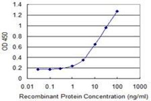 Detection limit for recombinant GST tagged FAM3C is 0. (FAM3C anticorps  (AA 25-227))