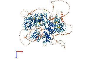 AlphaFold protein structure predicition of Mouse Recombinant Arap3 Protein, UniprotID Q8R5G7