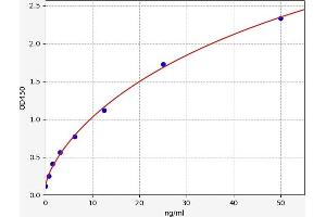 Typical standard curve (MC5 Receptor Kit ELISA)