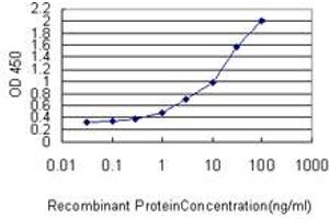 Detection limit for recombinant GST tagged RICTOR is approximately 0.