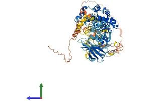 AlphaFold protein structure predicition of Mouse Recombinant Rps6ka6 Protein, UniprotID Q7TPS0