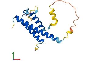 AlphaFold protein structure predicition of Mouse Recombinant Thrsp Protein, UniprotID Q62264