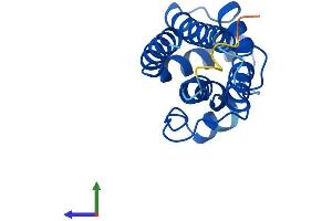 AlphaFold protein structure predicition of Mouse Recombinant Spaca9 Protein, UniprotID Q7TPM5
