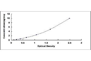 Typical standard curve