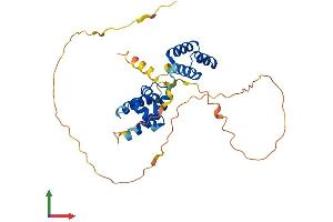AlphaFold protein structure predicition of Human Recombinant POU1F1 Protein, UniprotID P28069