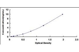 Typical standard curve