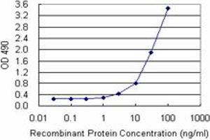 Sandwich ELISA detection sensitivity ranging from 1 ng/mL to 100 ng/mL. (AKR7A2 (Humain) Matched Antibody Pair)