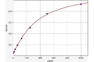 Typical standard curve (CACYBP Kit ELISA)