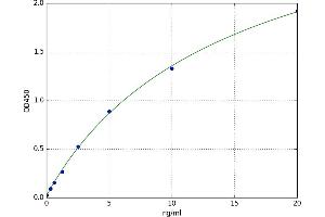 A typical standard curve