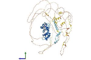 AlphaFold protein structure predicition of Mouse Recombinant Ppp1r10 Protein, UniprotID Q80W00