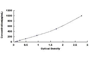 Typical standard curve (GLUL Kit ELISA)