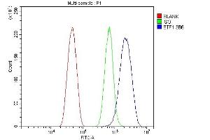 Flow Cytometry analysis of HEPA1-6 cells using anti- eRF1/ETF1 antibody (ABIN7602625). (ETF1 anticorps  (AA 9-342))