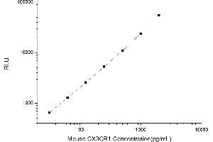Typical standard curve (CX3CR1 Kit CLIA)