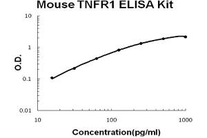 Mouse TNFR1 Accusignal ELISA Kit Mouse TNFR1 AccuSignal ELISA Kit standard curve.