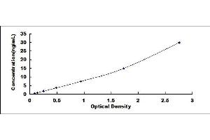 Typical standard curve