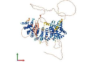AlphaFold protein structure predicition of Mouse Recombinant Ppp6r3 Protein, UniprotID Q922D4