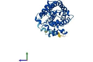 AlphaFold protein structure predicition of Mouse Recombinant Msmo1 Protein, UniprotID Q9CRA4