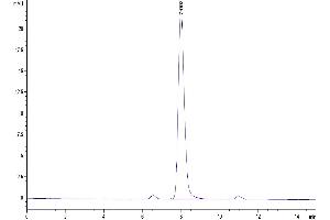 The purity of Human TLR3 is greater than 95 % as determined by SEC-HPLC.