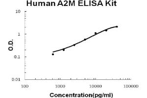 Human A2M/alpha2-Macroglobulin Accusignal ELISA Kit Human A2M/alpha2-Macroglobulin AccuSignal ELISA Kit standard curve. (alpha 2 Macroglobulin Kit ELISA)