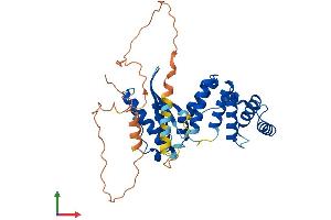 AlphaFold protein structure predicition of Human Recombinant SNX21 Protein, UniprotID Q969T3
