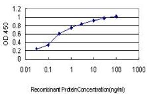 Detection limit for recombinant GST tagged EPHA2 is approximately 0. (EPH Receptor A2 anticorps  (AA 204-326))