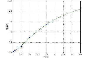 A typical standard curve (Hsc70 Kit ELISA)