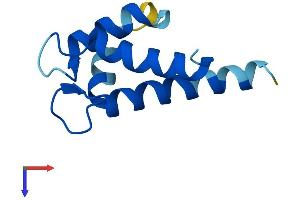 AlphaFold protein structure predicition of Mouse Recombinant S100a5 Protein, UniprotID P63084