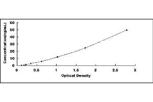 Typical standard curve