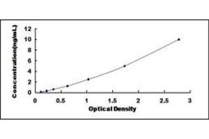 Typical standard curve (USP6NL Kit ELISA)