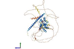 AlphaFold protein structure predicition of Human Recombinant REPS2 Protein, UniprotID Q8NFH8